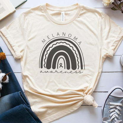 Melanoma Rainbow🎗️ Cancer Support T-shirt
